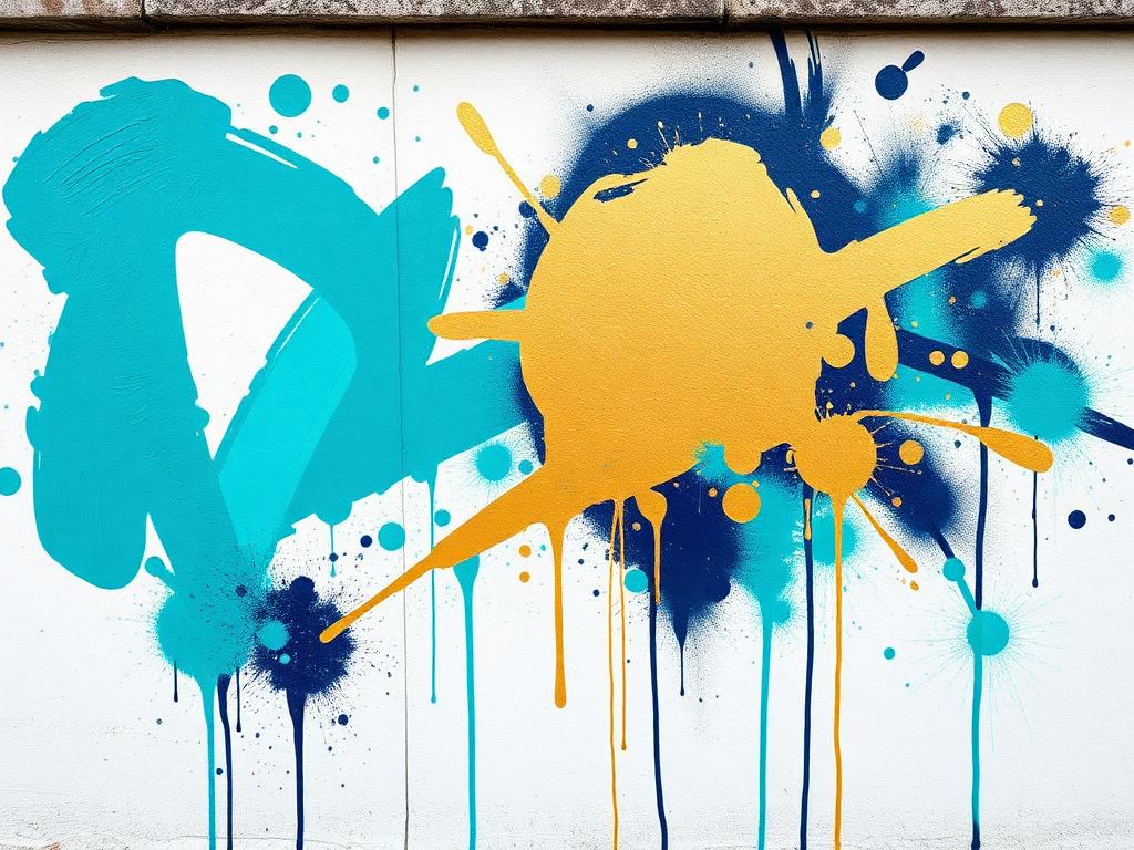 Graffiti spray accent